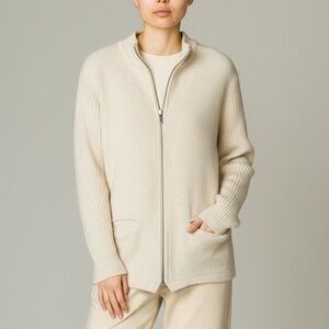 Vintage Women’s Ivory Wool Cardigan Sweater M Nordic Cozycore Cabincore Heritage